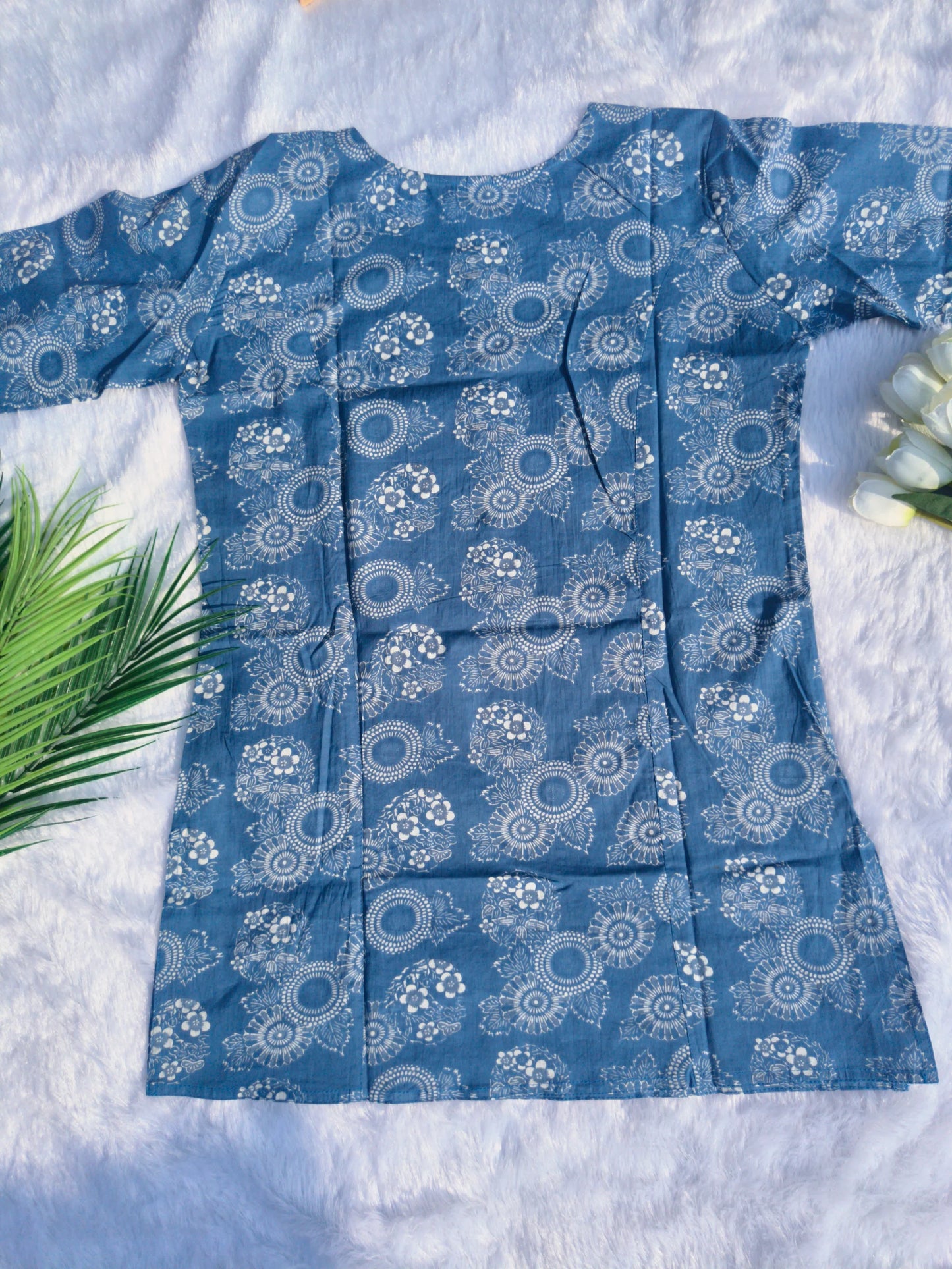 Blue Short Kurta