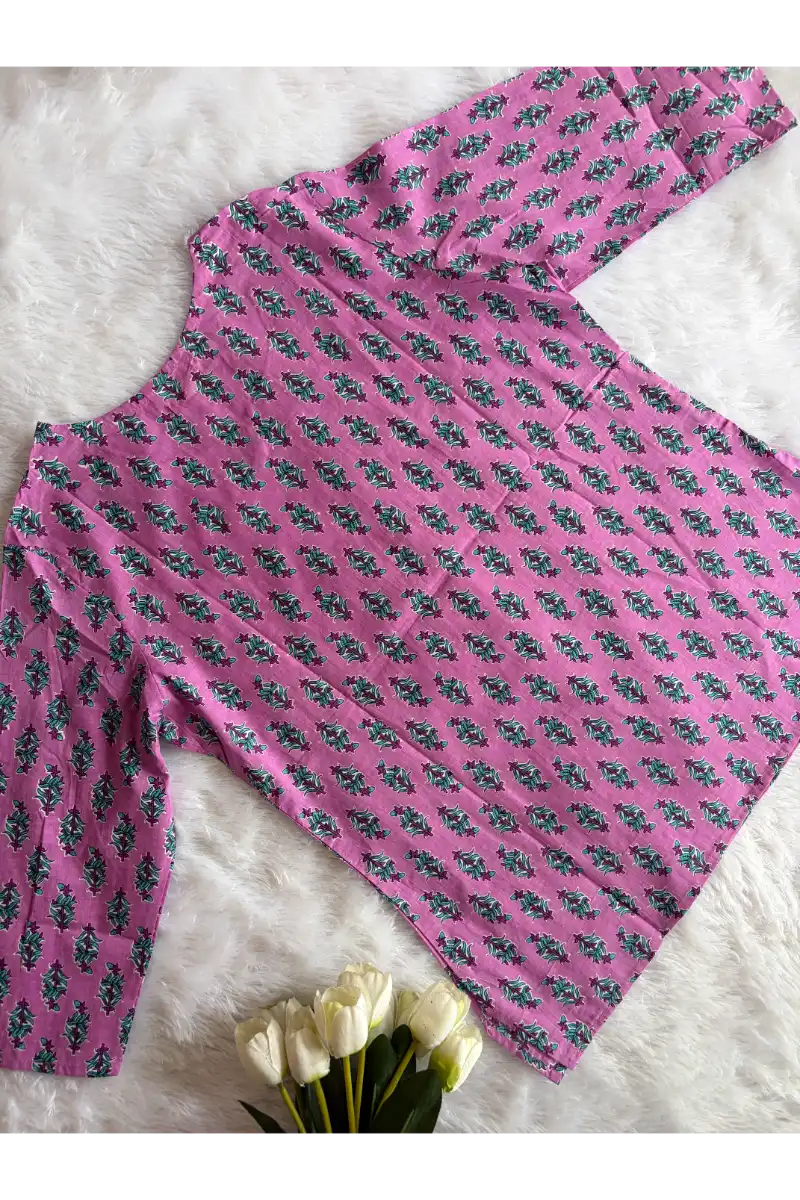 Pink Short Kurta