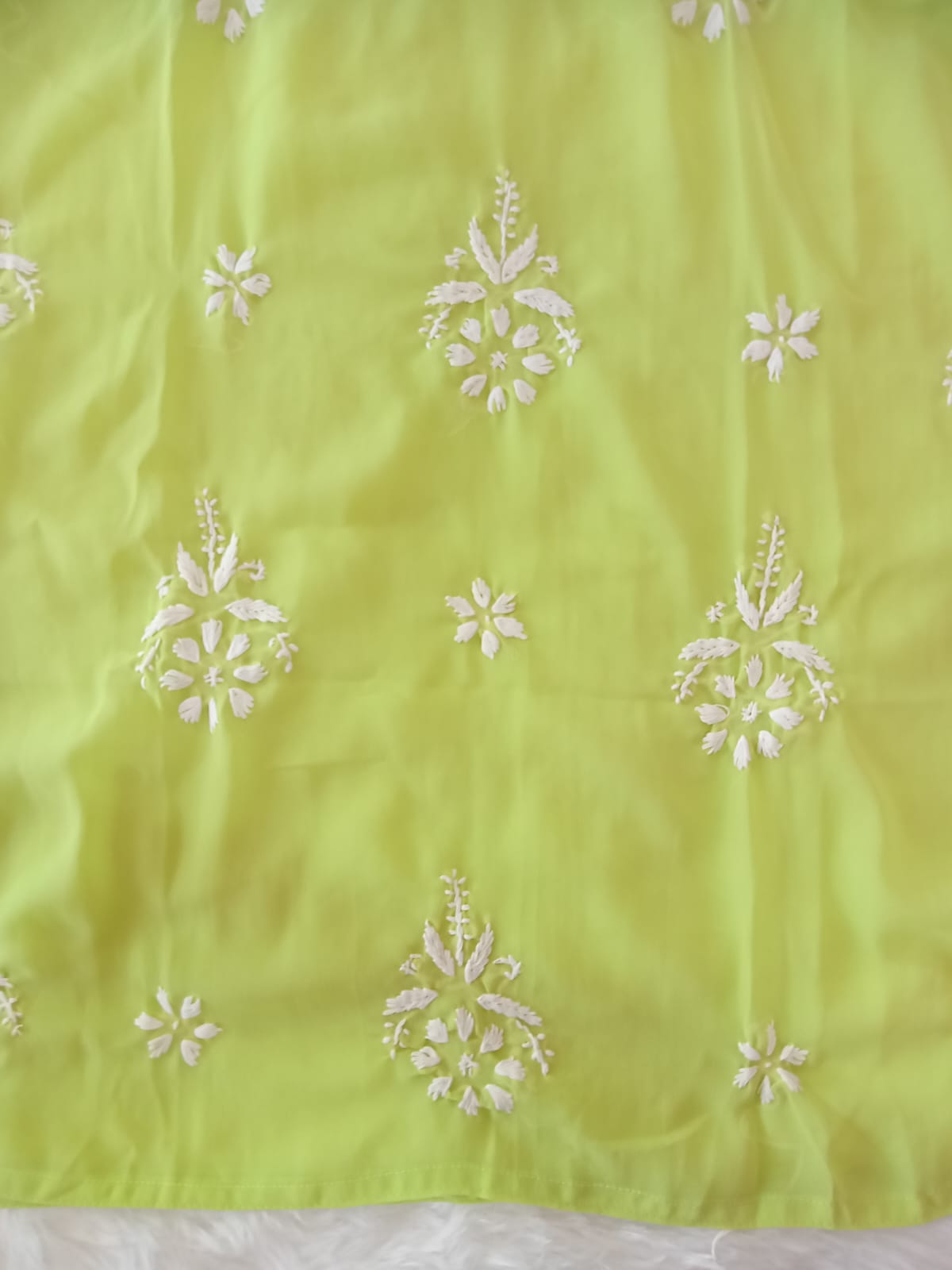 Light Green Chikankari Kurti