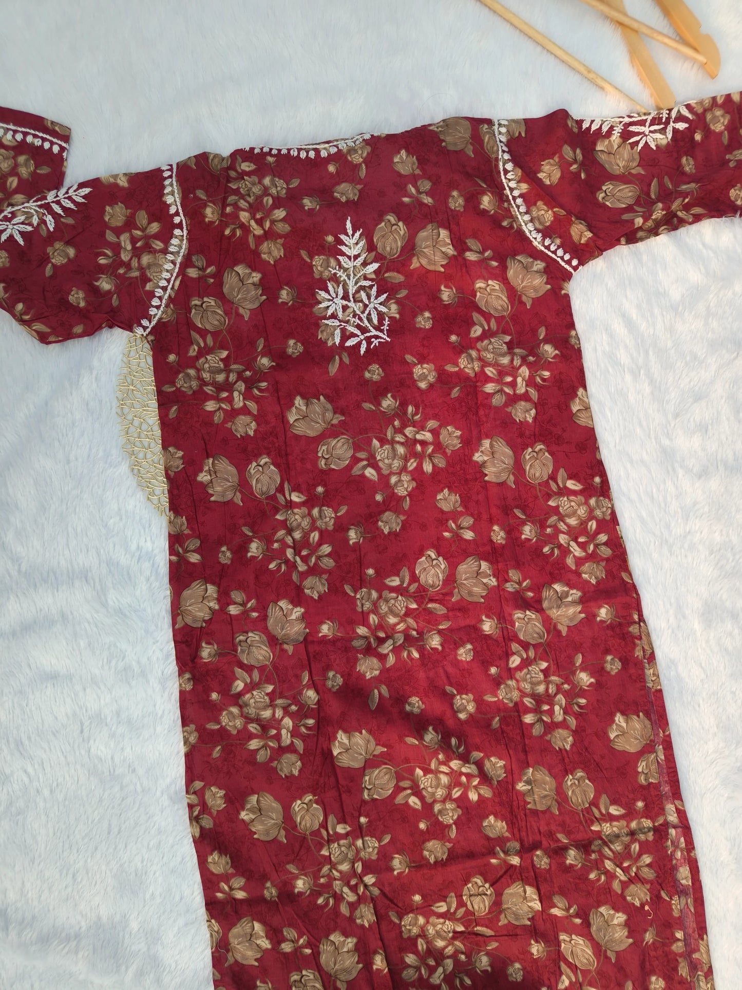 Floral Chikankari Kurta