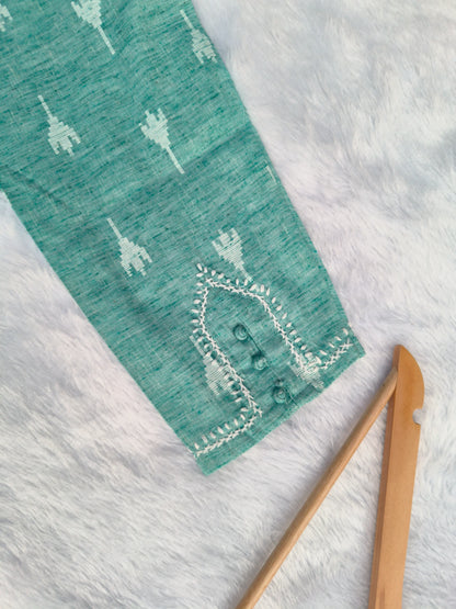 Blue Chikankari Kurti