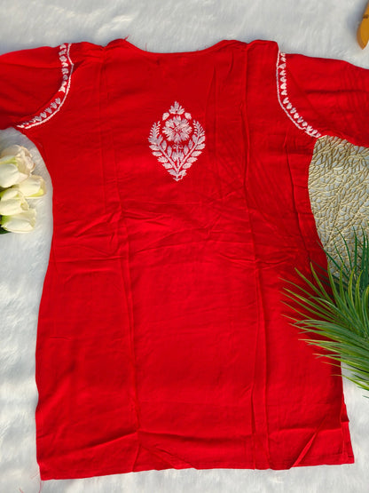 Red Short Kurti