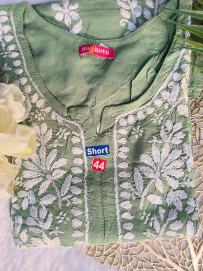 Pista Green Short Kurti