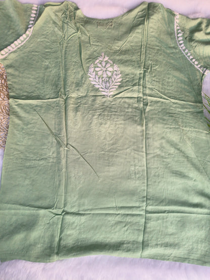 Pista Green Short Kurti