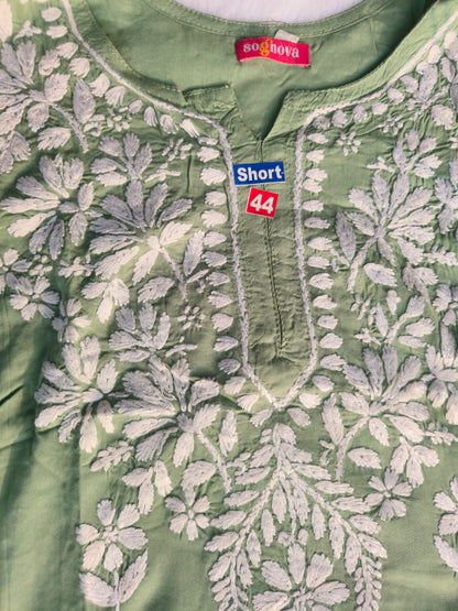 Pista Green Short Kurti