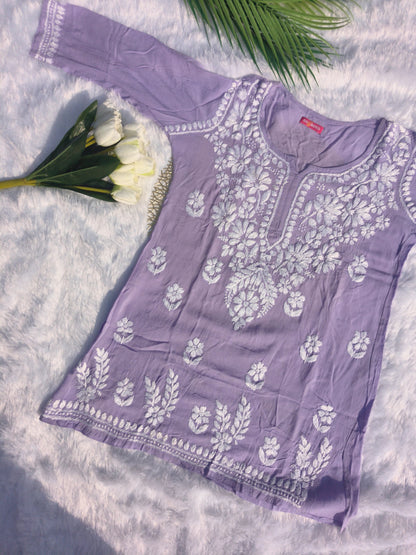 Purple Short Kurti
