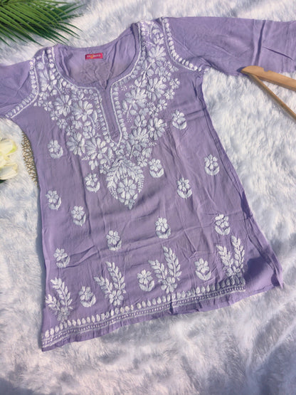 Purple Short Kurti