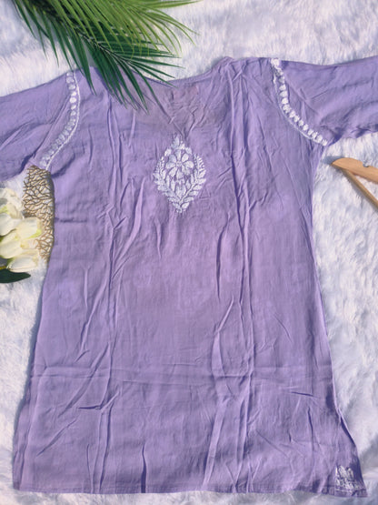 Purple Short Kurti