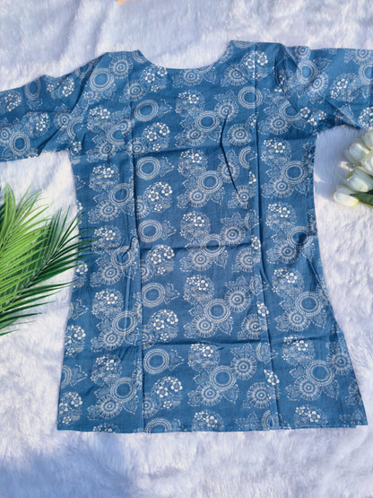 Blue Short Kurta