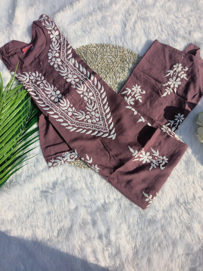 Modal Chikankari Kurta