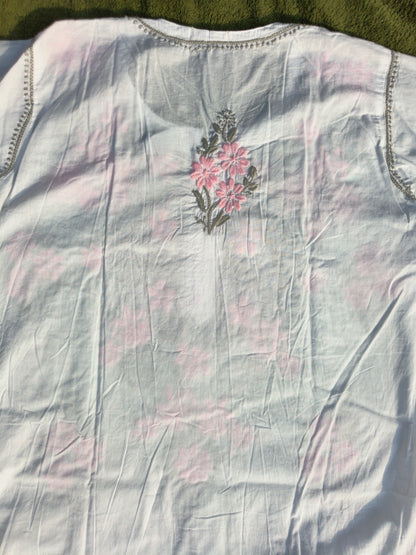 White Chikankari Kurti
