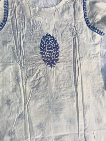 Blue Chikankari Kurta