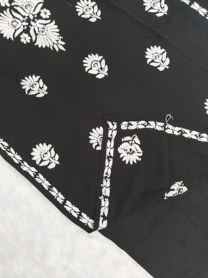 Black Chikankari Kurta Set