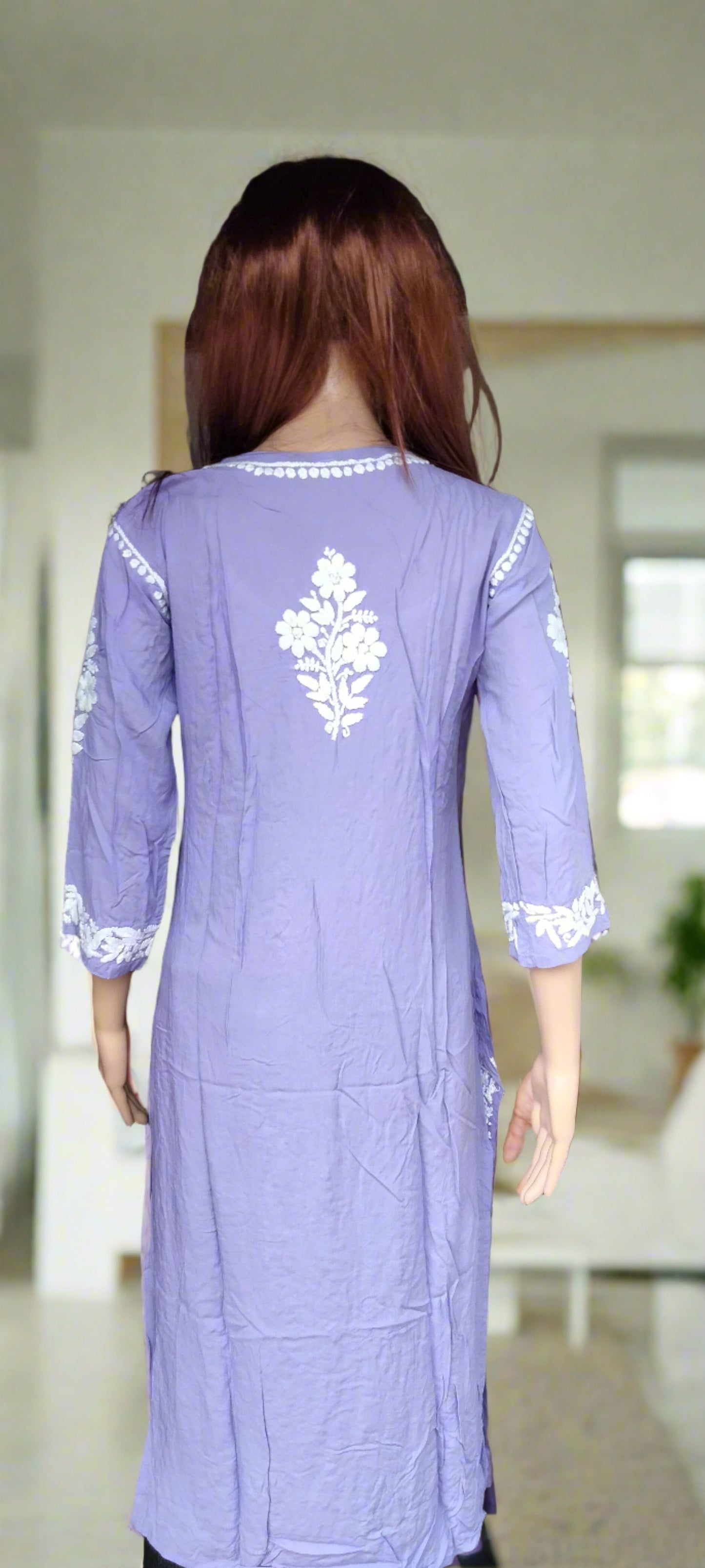 Blue Chikankari Kurti