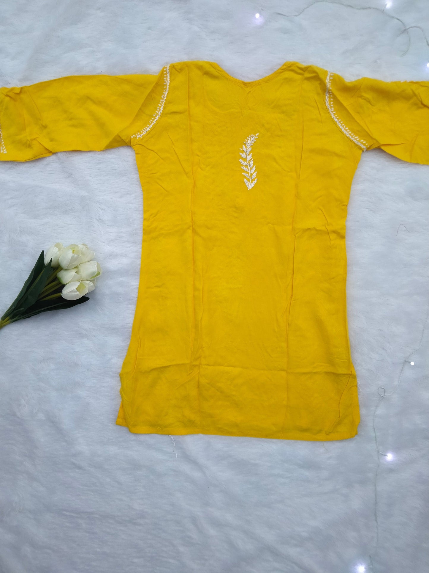 Yellow Short Kurti