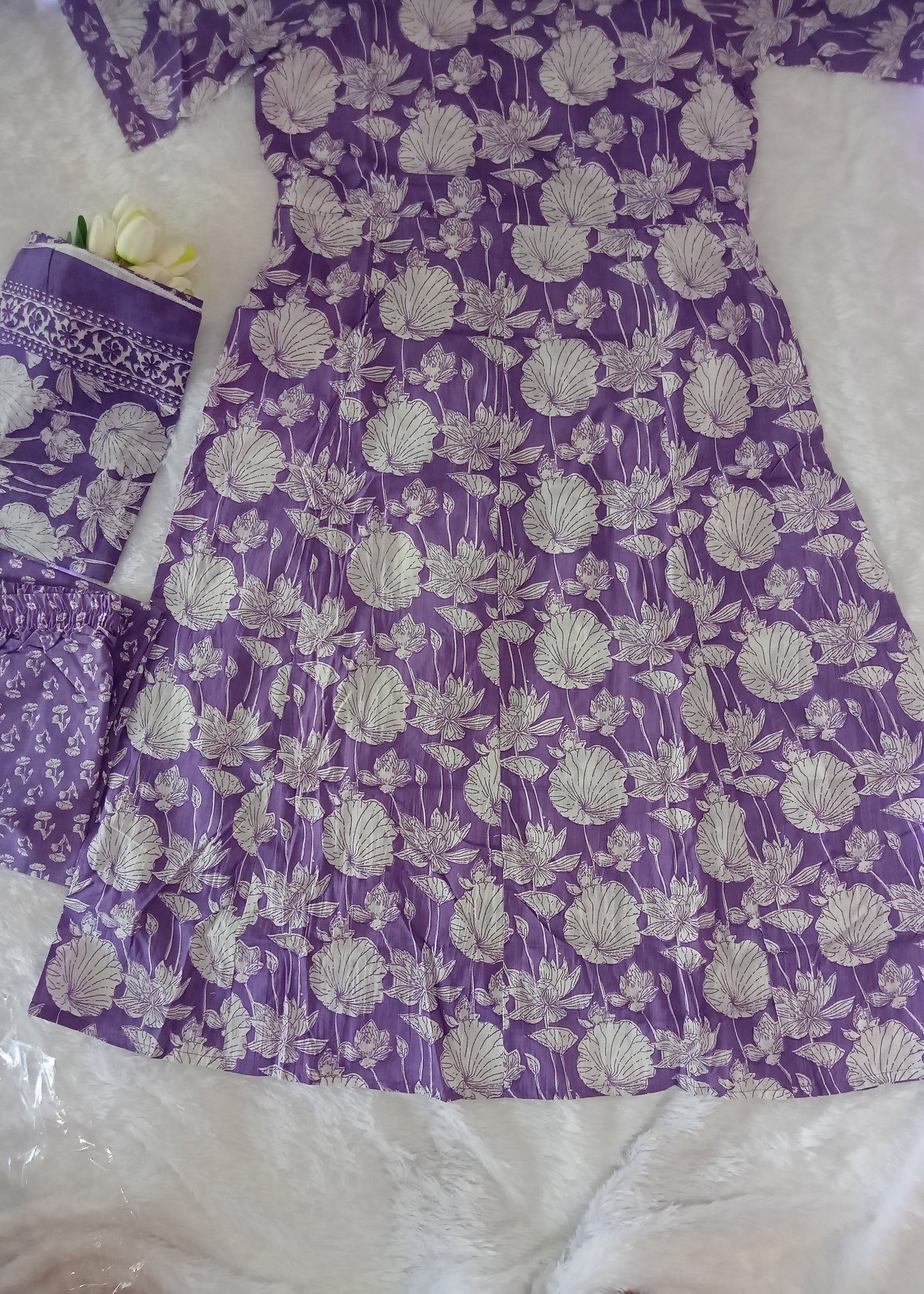 Purple Kurta  Set