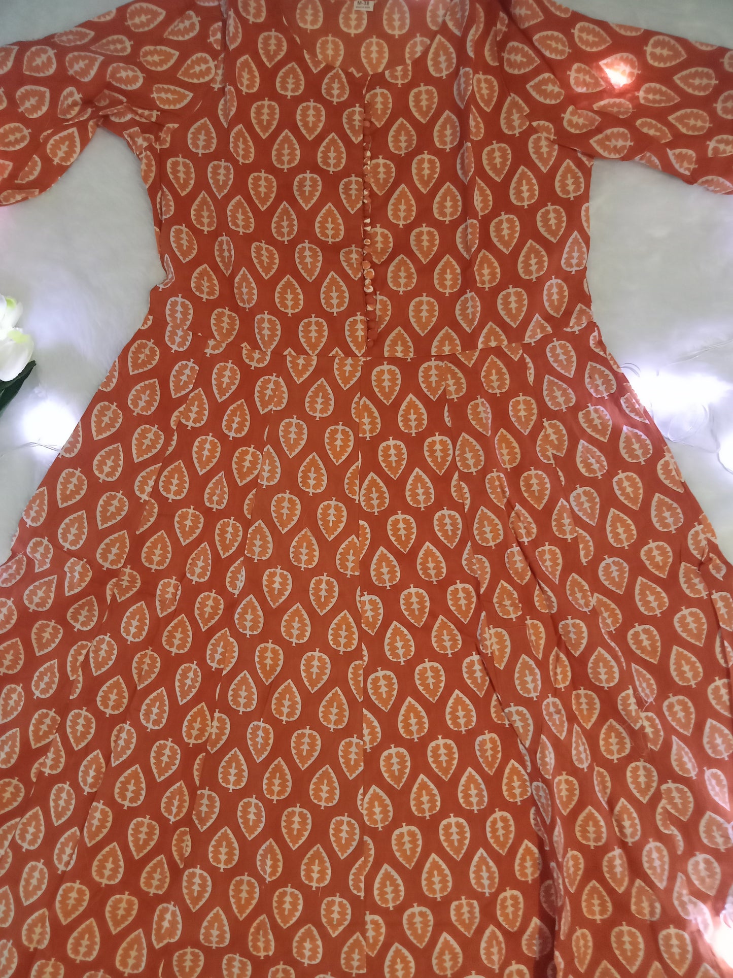 Orange Kurta  Set