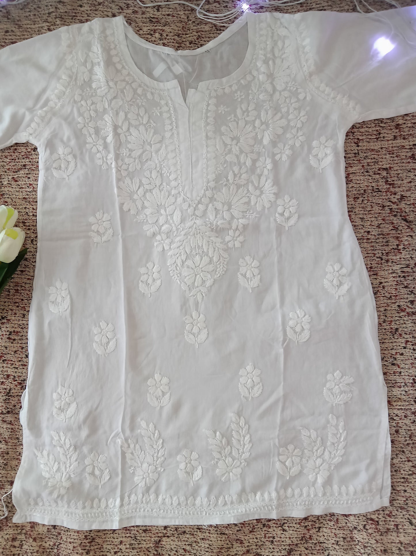 White Short Kurti