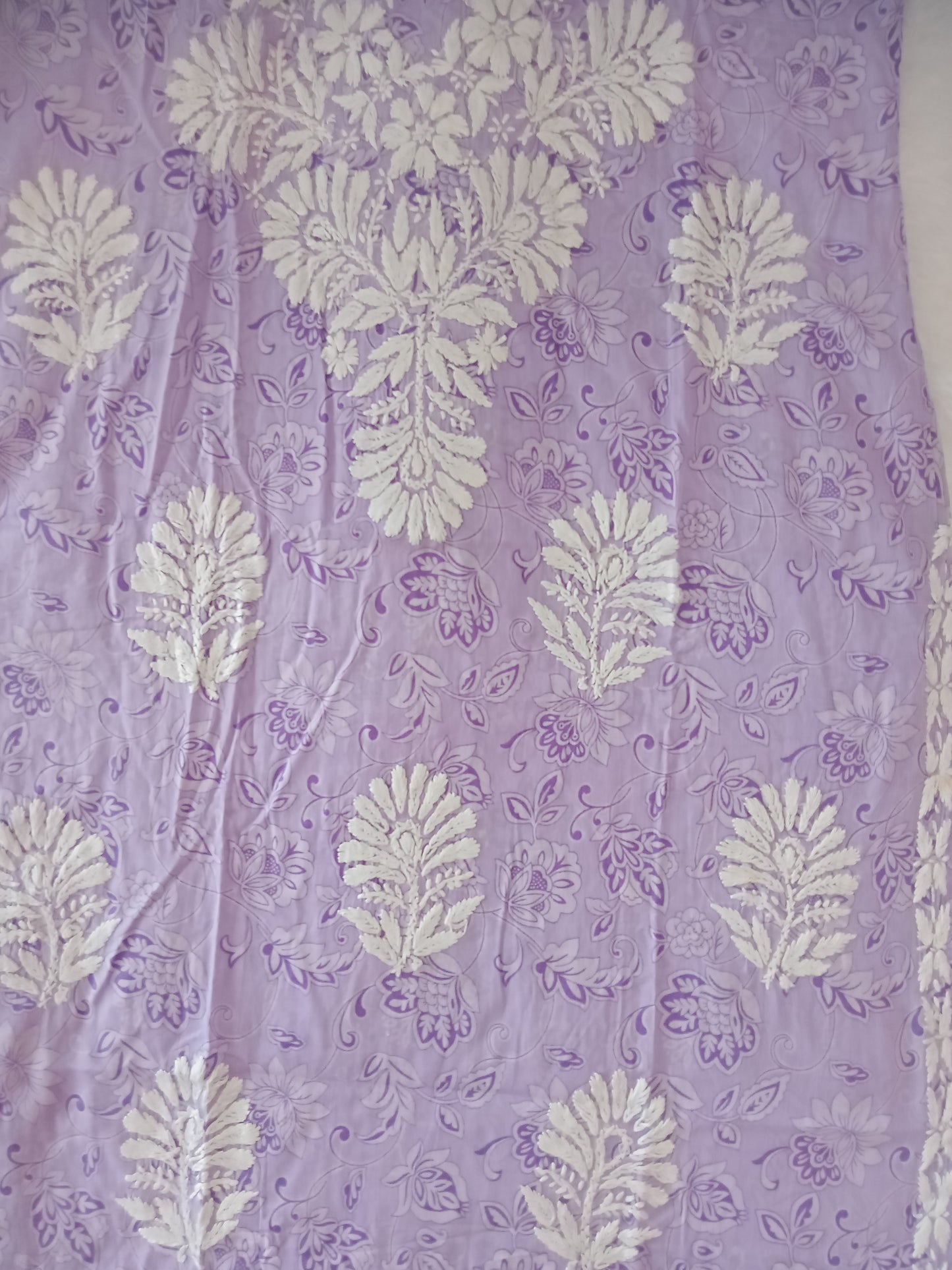 Purple Chikankari Kurta