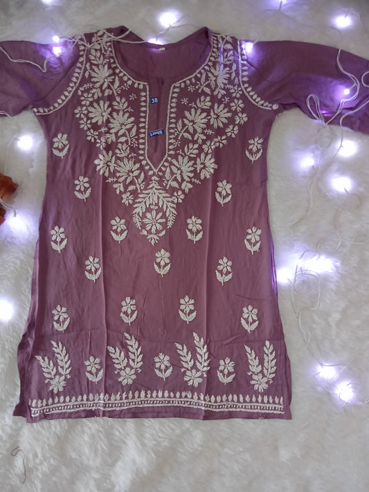 Purple Short Kurti