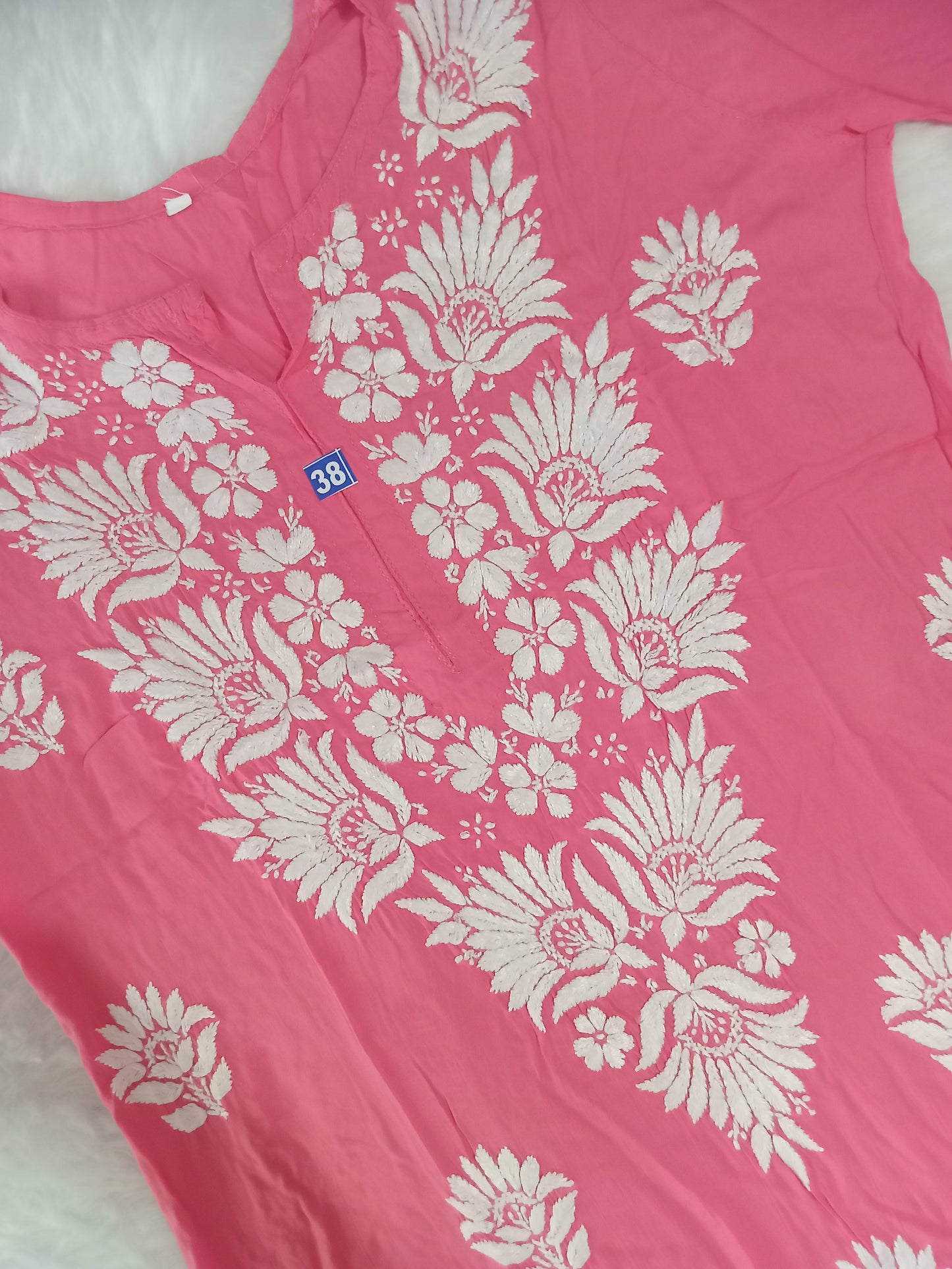 Pink Chikankari Kurta Set