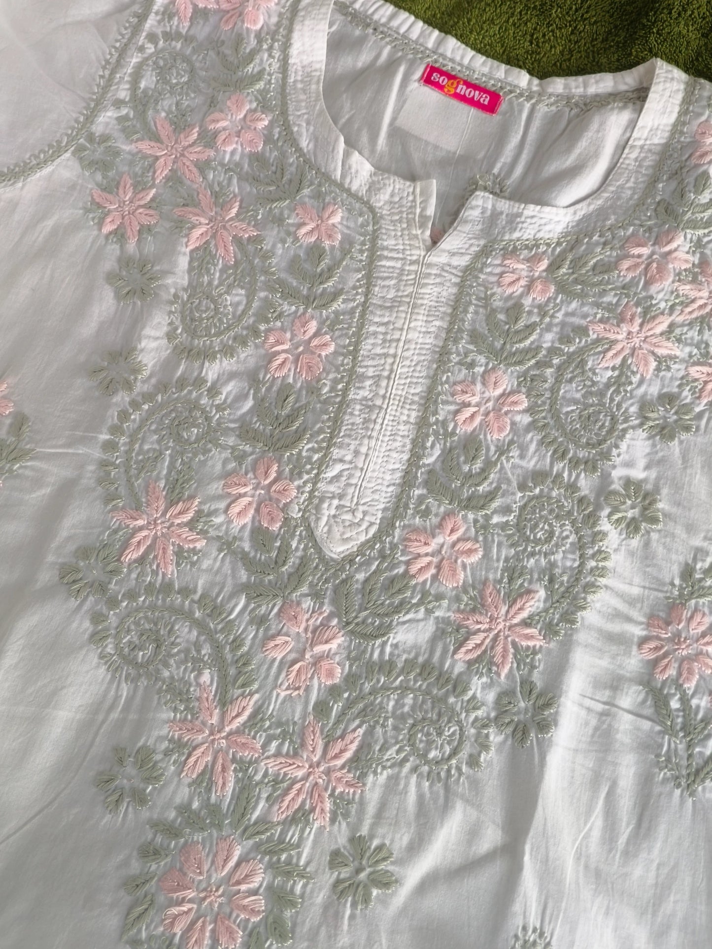 White Chikankari Kurti