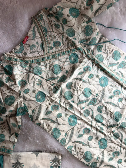 Angrakha Kurta  Set with Dupatta