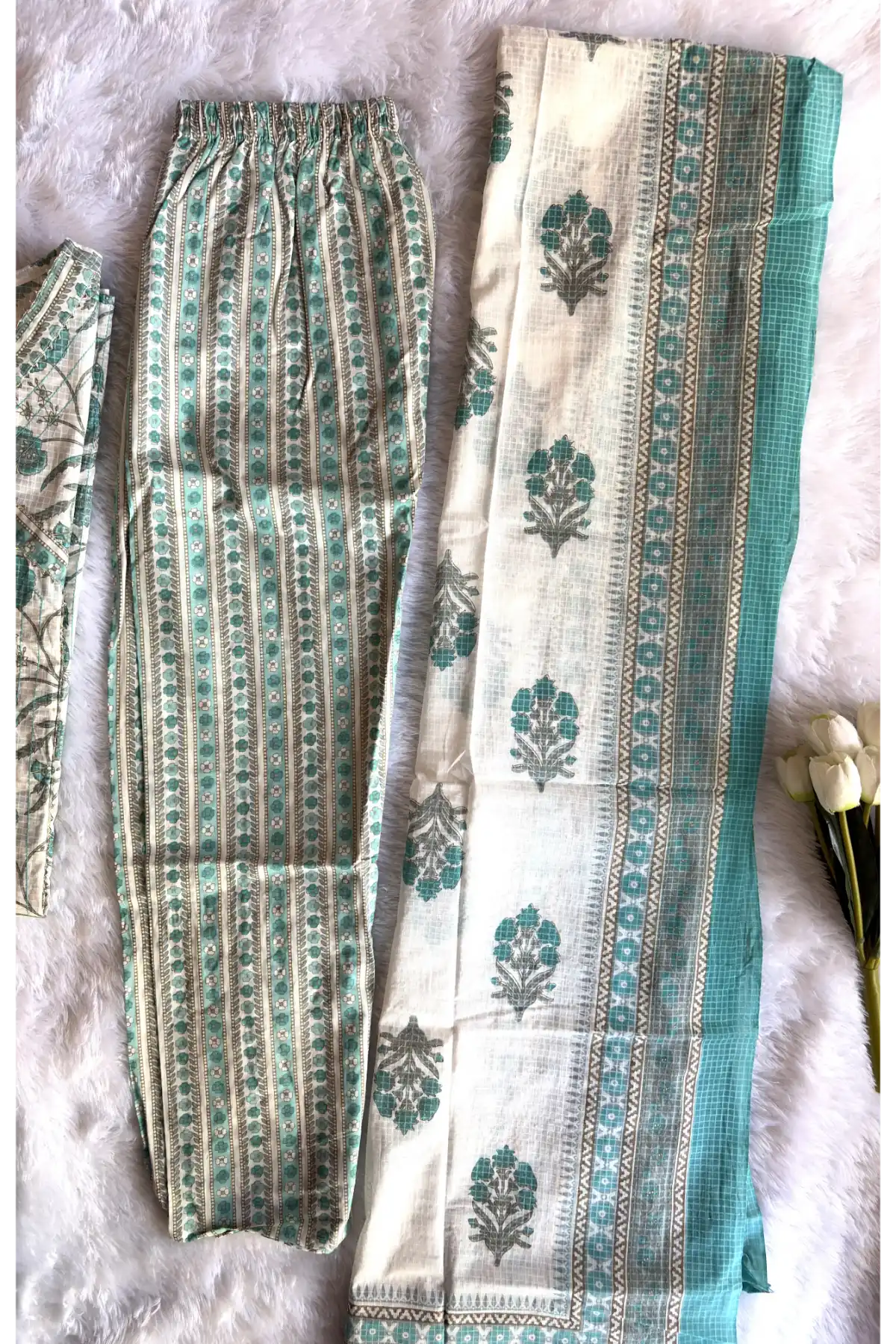 Angrakha Kurta  Set with Dupatta