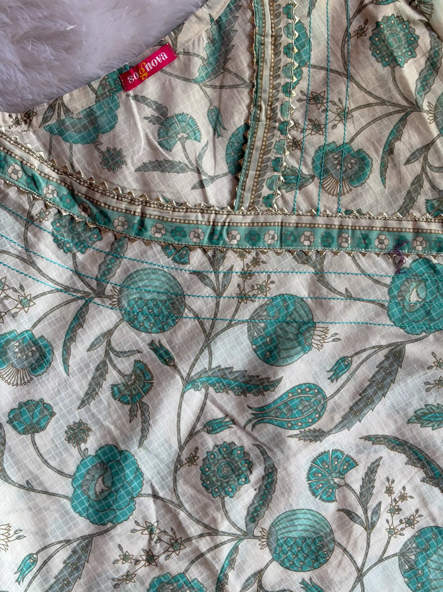 Angrakha Kurta  Set with Dupatta