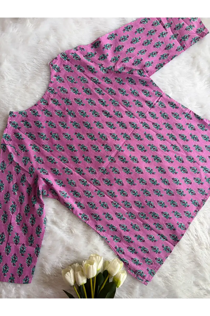 Pink Short Kurta