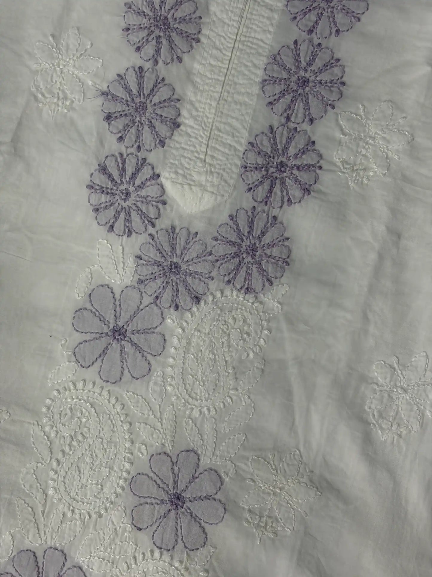 White Chikankari kurta