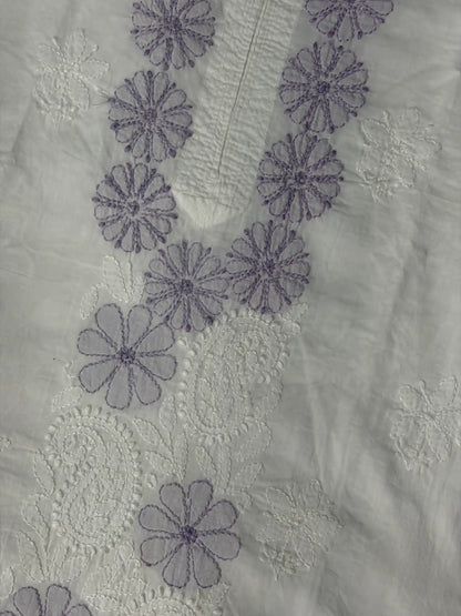 White Chikankari kurta