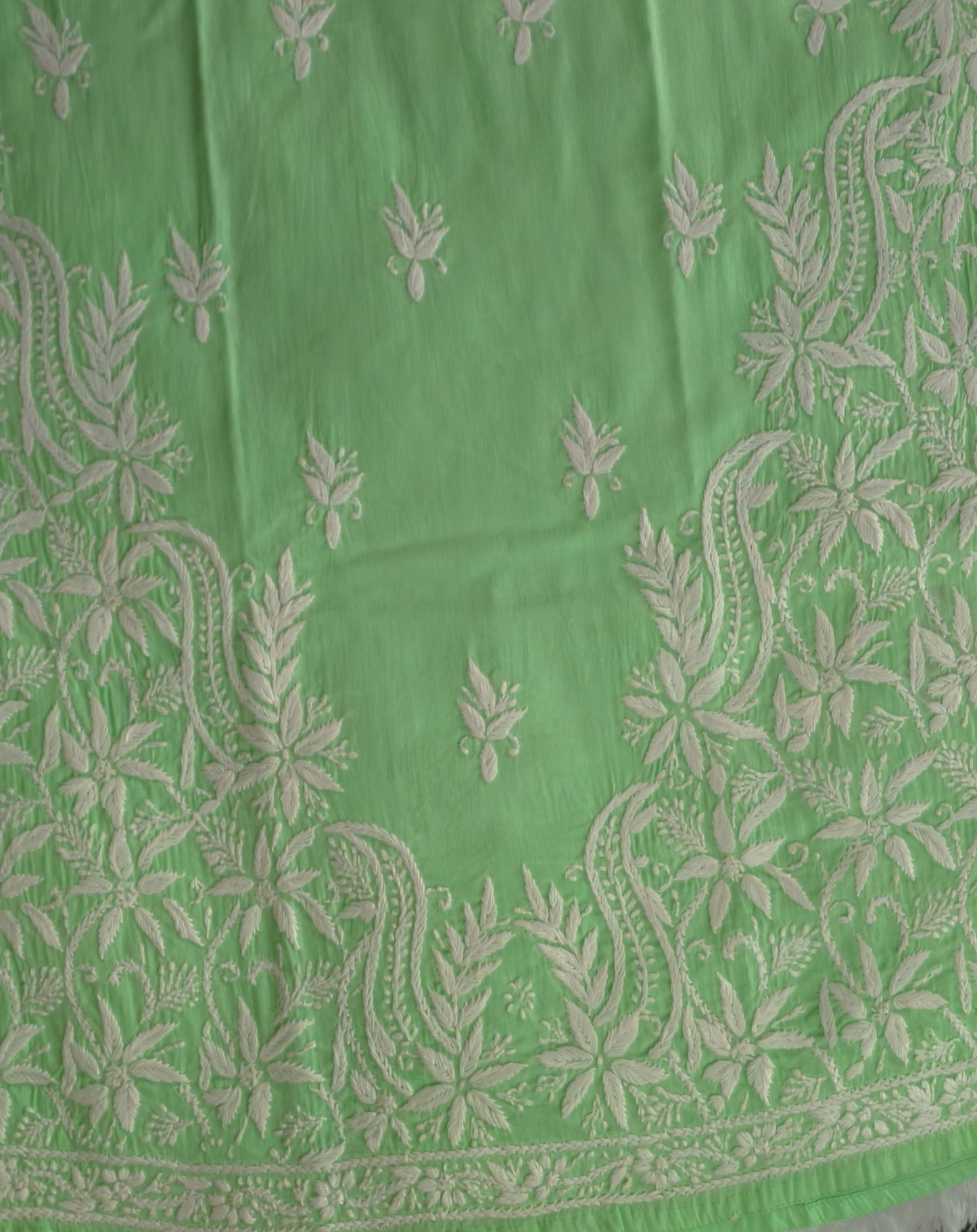Green Chikankari Kurta