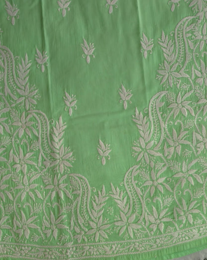 Green Chikankari Kurta