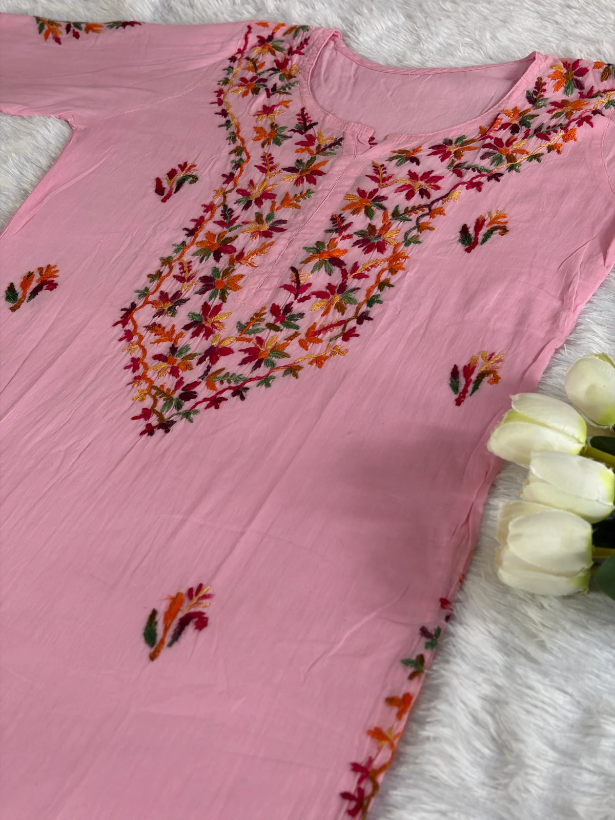 Multi Cotton Chikankari Kurta