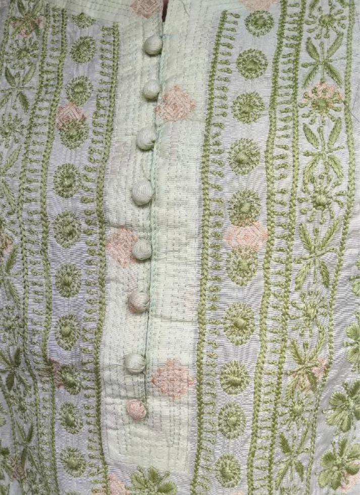 Strairgt Chikankari Kurta