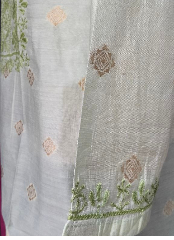 Strairgt Chikankari Kurta