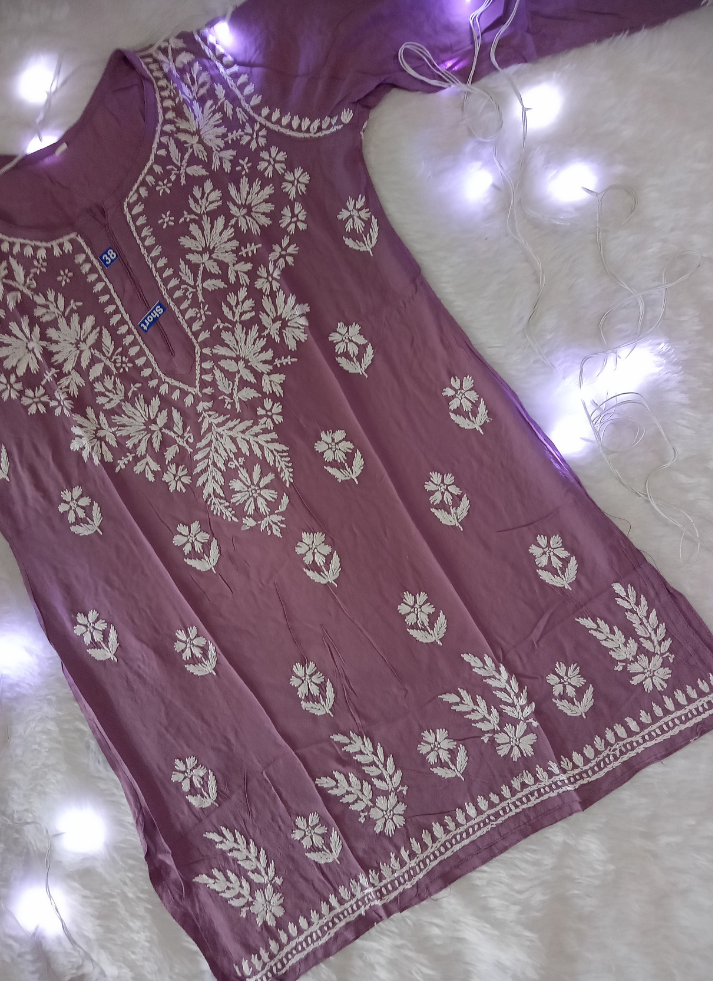 Purple Short Kurti