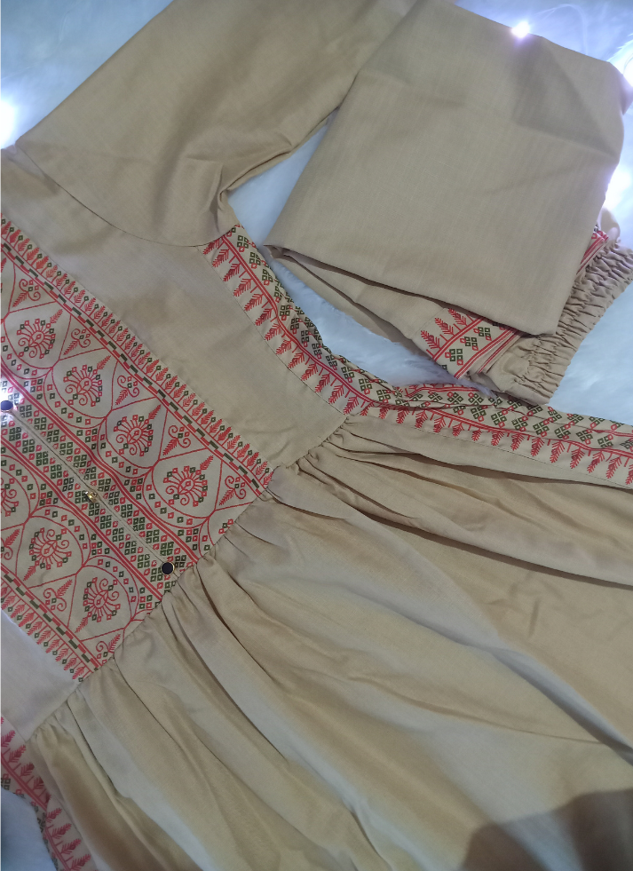 Brown Naira Kurta  Set