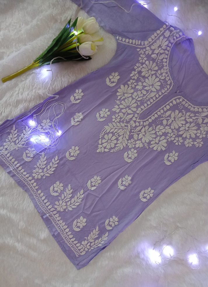 Purple Short Kurti