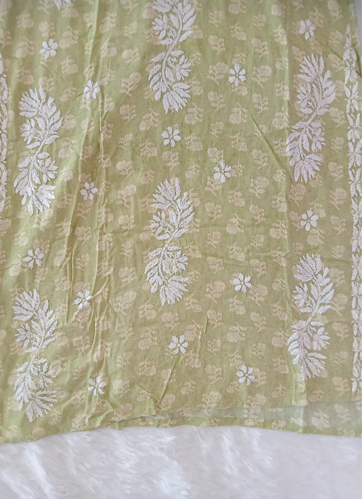 Green Chikankari Kurta Set