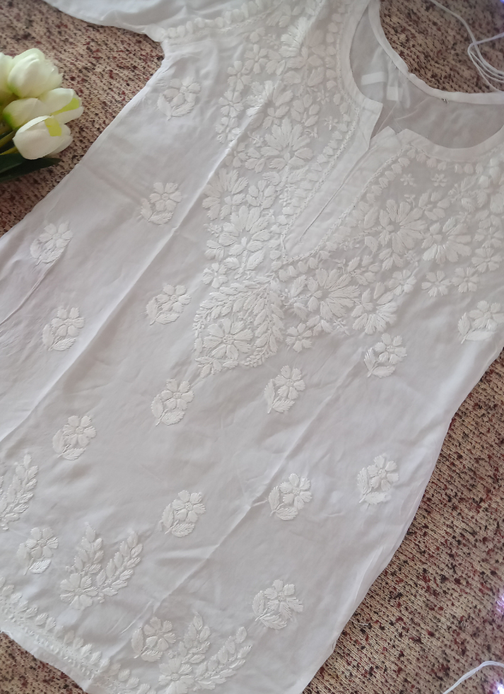 White Short Kurti