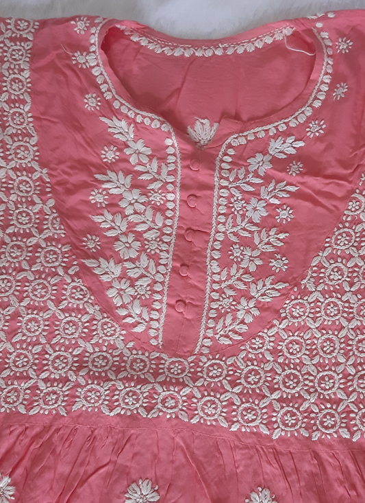 Short Chikankari Kurti