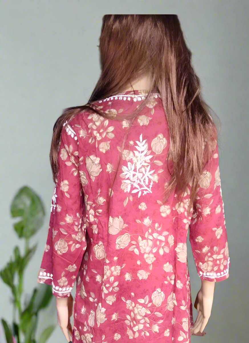 Floral Chikankari Kurta