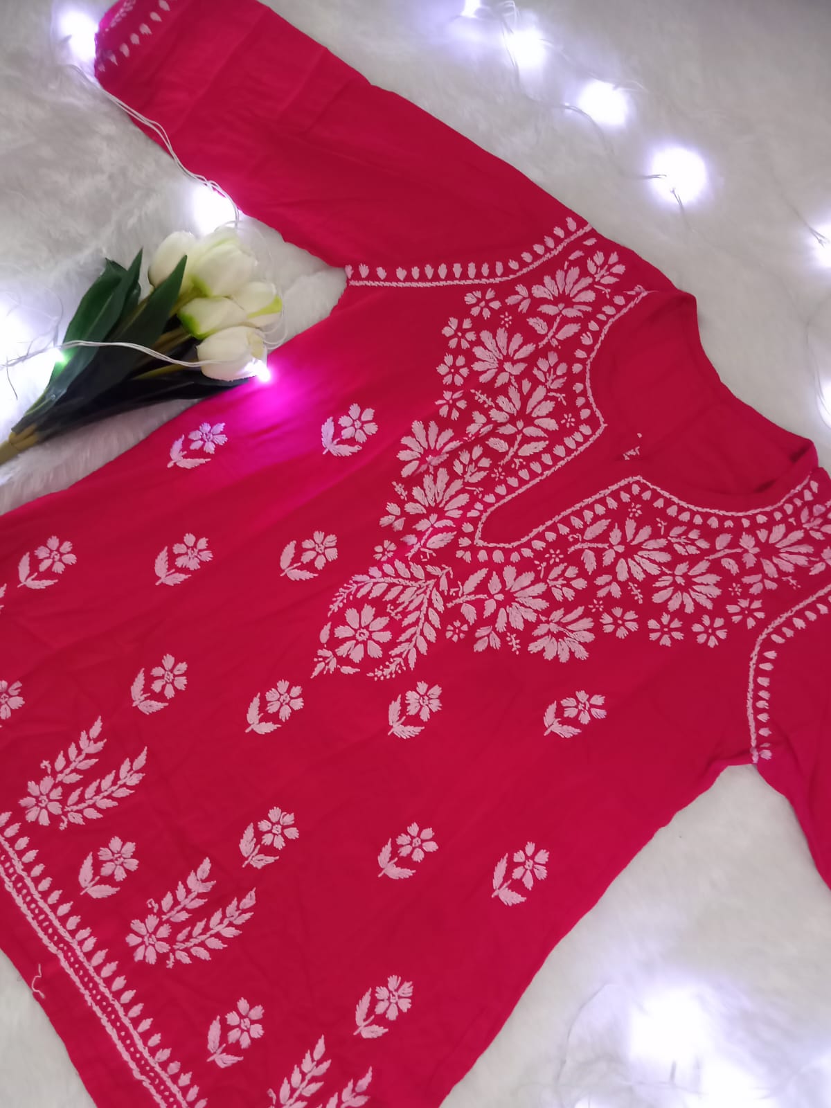 Pink Short Kurti