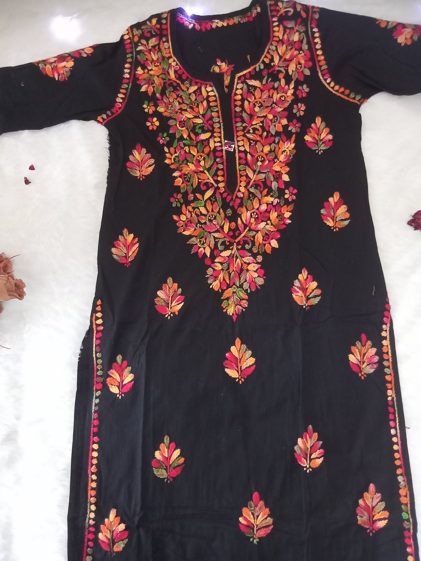 Black Chikankari Kurta