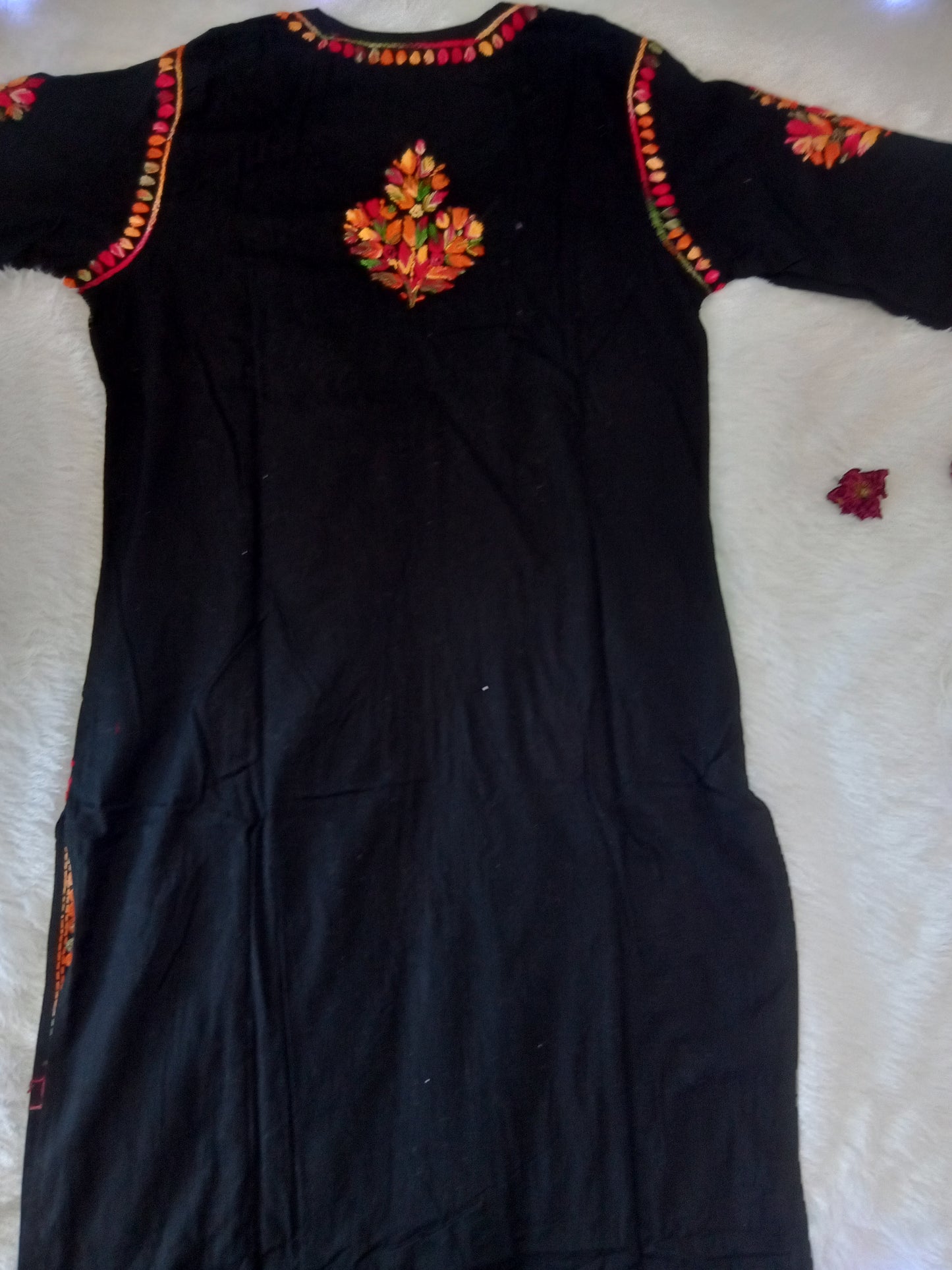 Black Chikankari Kurta