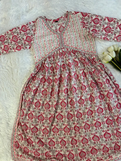 Printed Naira Kurta Set with Dupatta