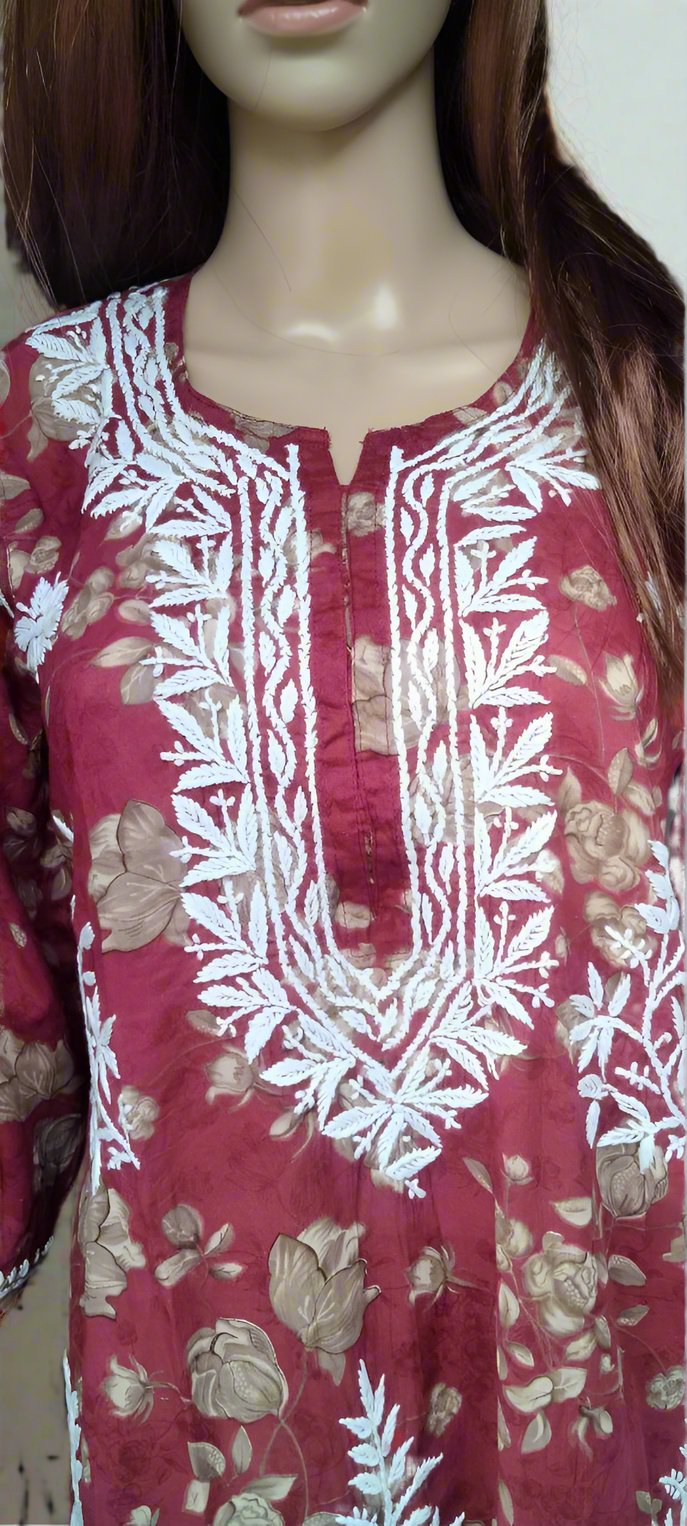 Floral Chikankari Kurta