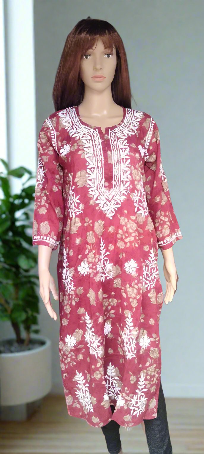 Floral Chikankari Kurta